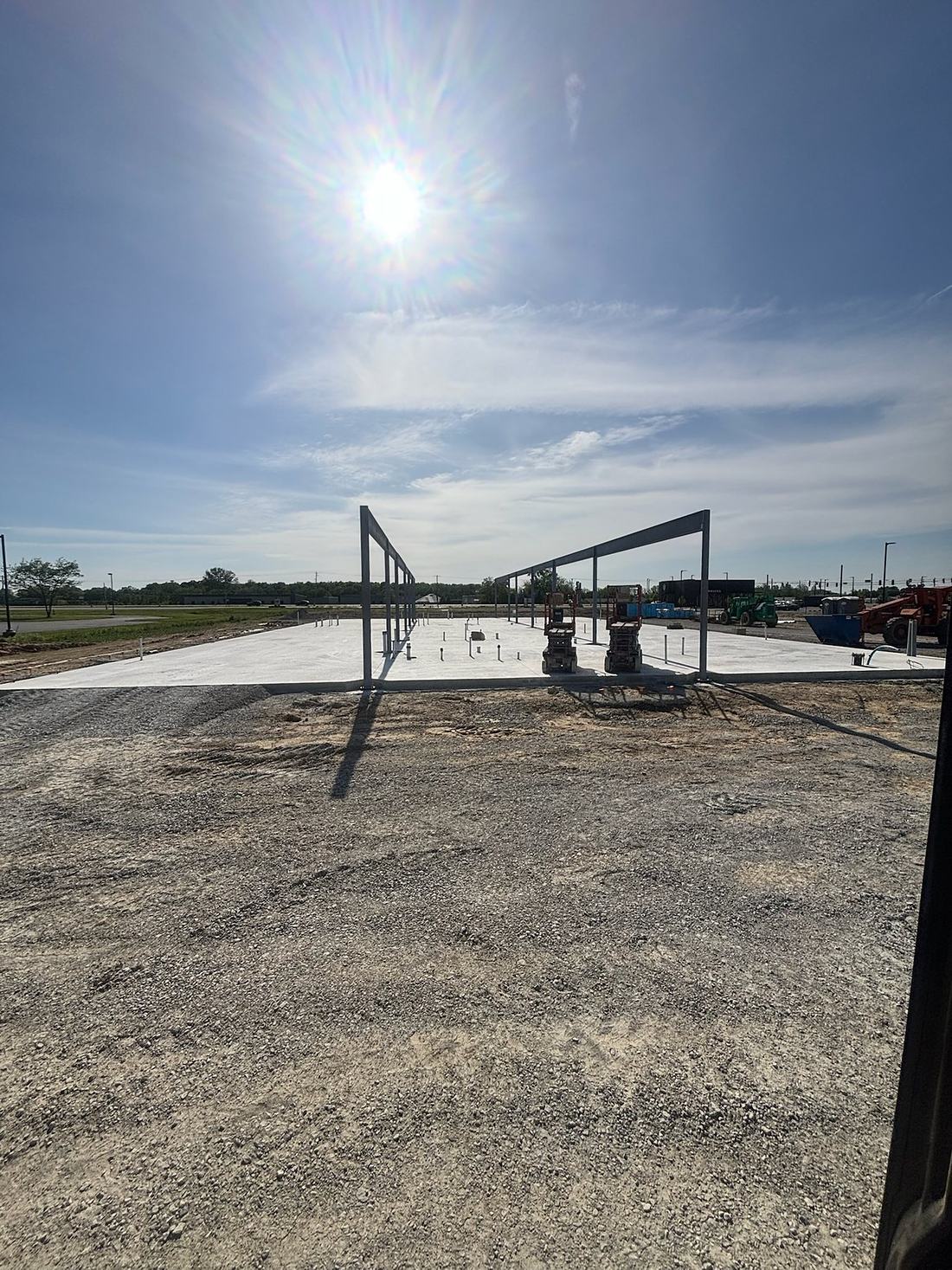 Prepared commercial site ready for the next trade